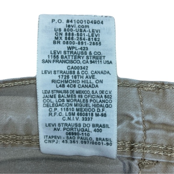 Levi's Women's Too Superlow Skinny Pants - Kaki - Picture 7 of 11